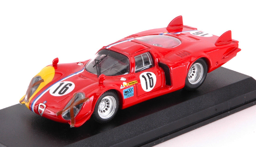 Best Model - ALFA ROMEO 33.2 CODA LUNGA N.16 SPA 1968 T.PILETT 1:43 - Cod. BT9435
