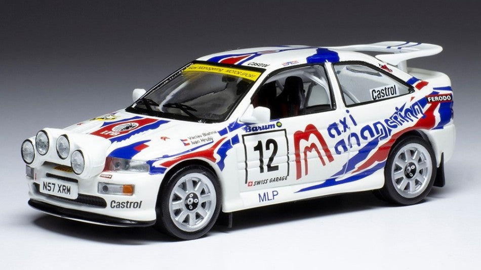 Ixo Model - FORD ESCORT RS COSWORTH N.12 RALLY BOHEMIA 1997 BLAHNA/HRUBY 1:43 - Cod. RAC415B