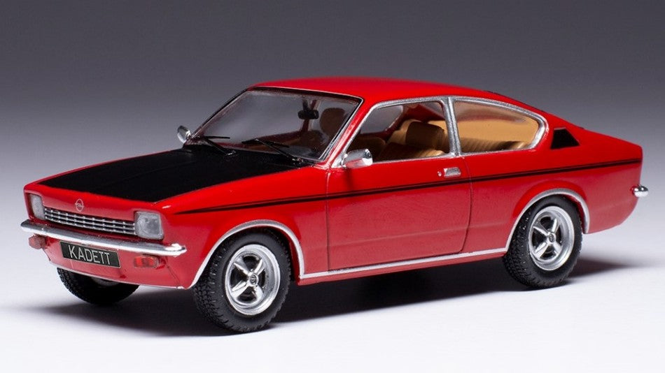 Ixo Model - OPEL KADETT C COUPE SR 1976 RED/BLACK 1:43 - Cod. CLC490