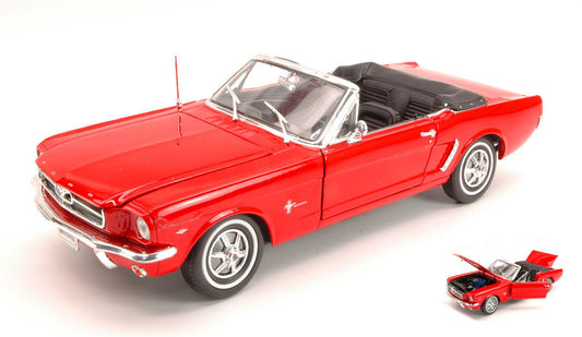 Welly - FORD MUSTANG CABRIO 1964 RED 1:18 - Cod. WE0062