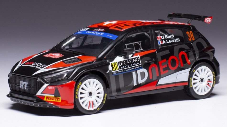 Ixo Model - HYUNDAI i20 N WRC2 N.38 RALLY MONTE CARLO 2023 BURRI/LEVRATTI 1:43 - Cod. RAM891