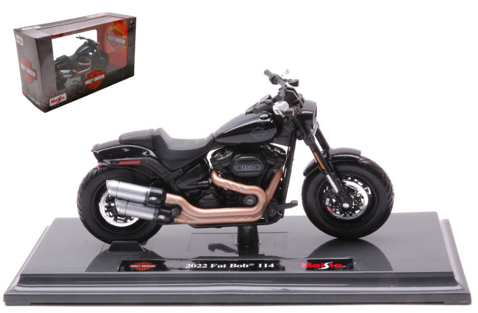 Maisto - HARLEY DAVIDSON FAT BOB 114 2022 BLACK 1:18 - Cod. MI22937