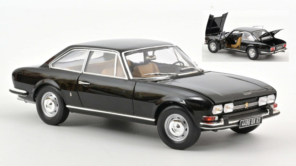Norev - PEUGEOT 504 COUPE' 1969 BLACK 1:18 - Cod. NV184816