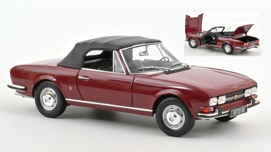 Norev - PEUGEOT 504 CABRIOLET 1969 ANDALOU RED 1:18 - Cod. NV184818