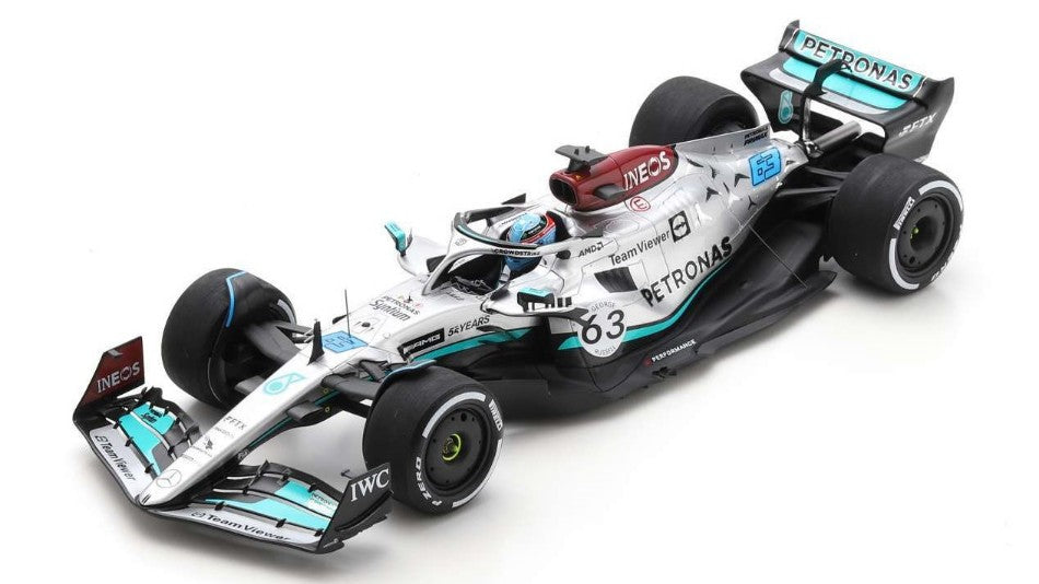 Spark Model - MERCEDES F1 W13 GEORGE RUSSELL 2022 N.63 4th BELGIAN GP 1:18 - Cod. 18S771