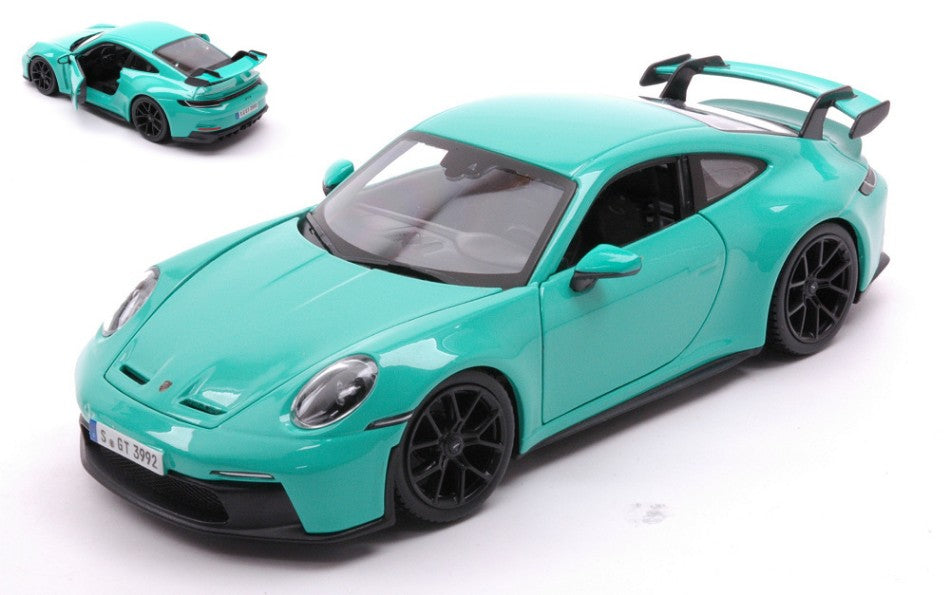 Burago - PORSCHE 911 GT3 2021 ACQUAMARINE 1:24 - Cod. BU21104T