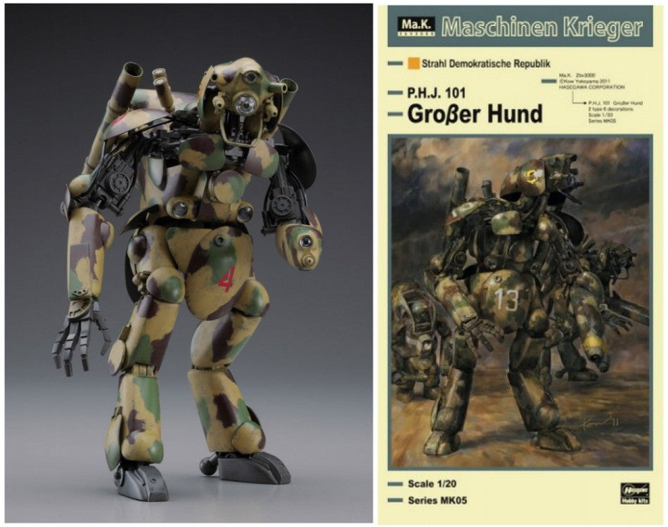 Hasegawa - HUMANOID UNMANNED GROBER HUND KIT 1:20 - Cod. HASMK05