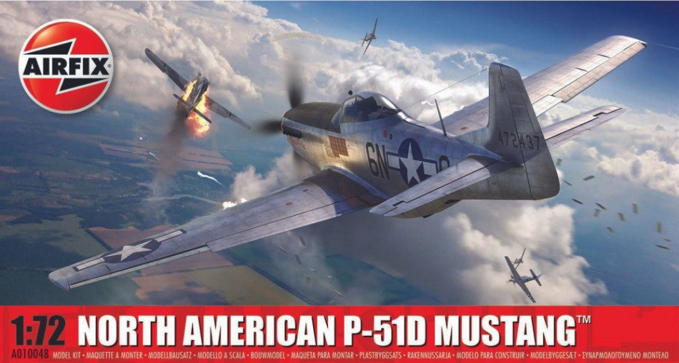 Airfix - NORTH AMERICAN P-51D MUSTANG KIT 1:72 - Cod. A01004B