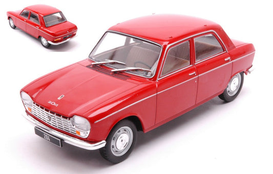 Whitebox - PEUGEOT 204 1968 RED 1:24 - Cod. WB124181