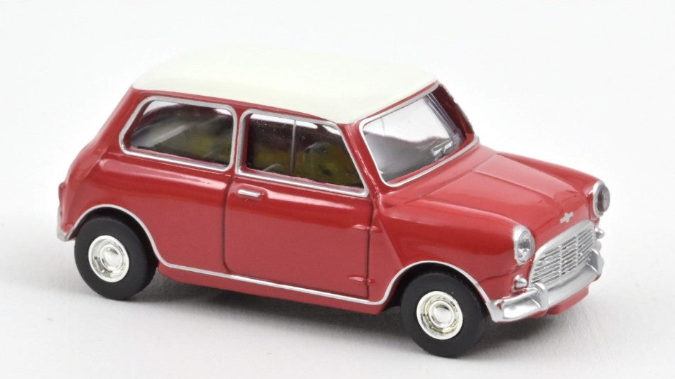 Norev - MINI COOPER S 1964 TARTAN RED AND WHITE ROOF 1:54 - Cod. NV310520