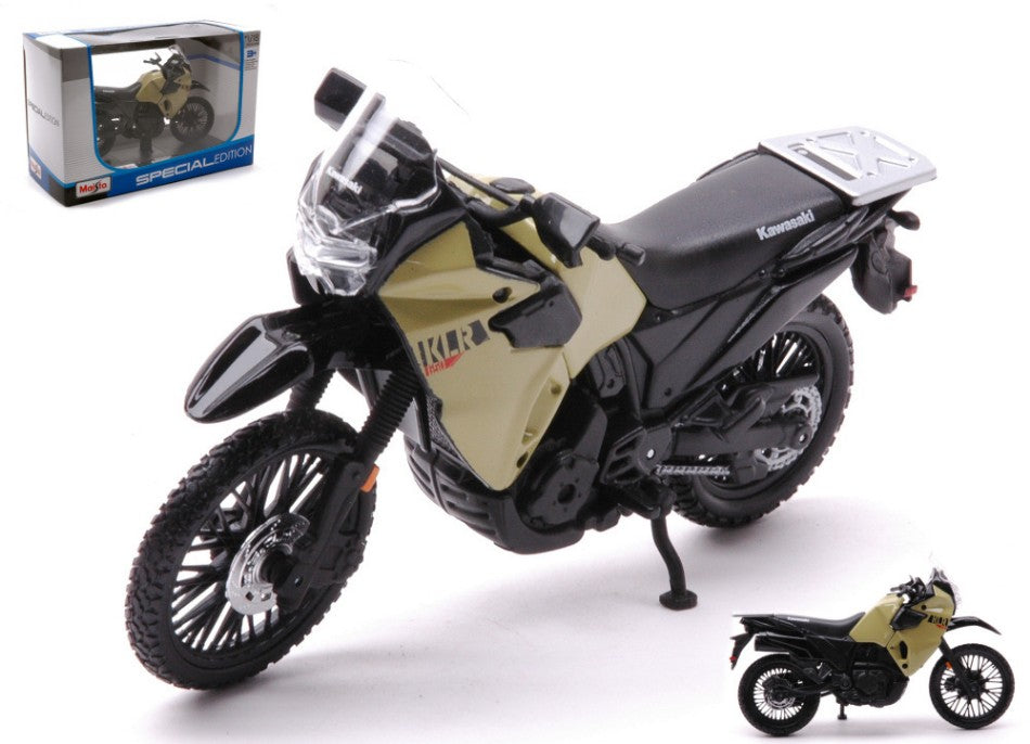 Maisto - KAWASAKI KLR 650 SAND COLOR/BLACK 1:18 - Cod. MI21836
