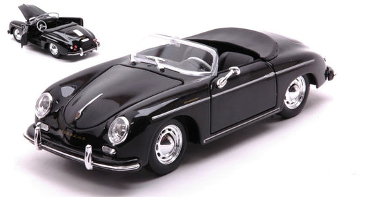 Welly - PORSCHE 356A SPEEDSTER BLACK 1:24 - Cod. WE24106CBK