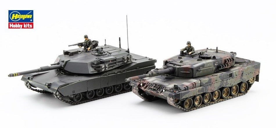 Hasegawa - M1 ABRAMS & LEOPARD 2 KIT 1:72 - Cod. HA30069