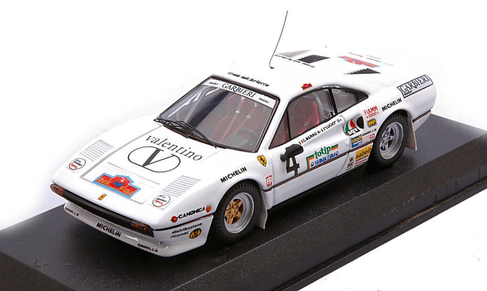 Best Model - FERRARI 308 GTB N.4 RALLY ELBA 1984 "LUCKY"-BERRO 1:43 - Cod. BT9846