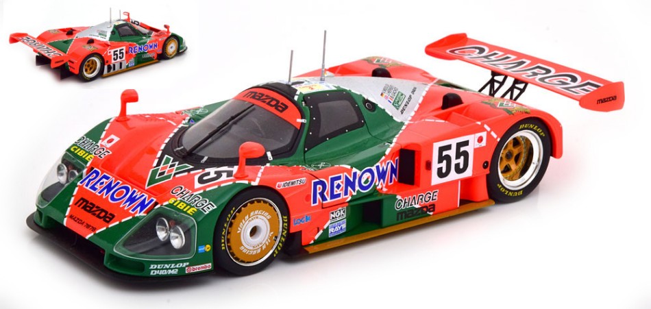 Kk Scale - MAZDA 787B N.55 WINNER LE MANS 1991 WEIDLER-HERBERT-GACHOT 1:18 - Cod. KKDC181331