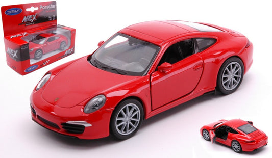 Welly - PORSCHE 911 (991) CARRERA S RED cm 11 - Cod. WE43661R