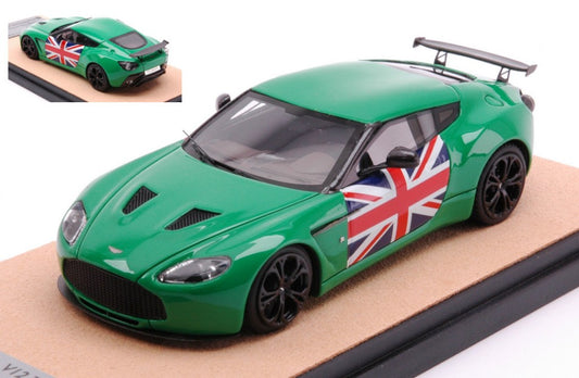 Tecnomodel - ASTON MARTIN V12 ZAGATO 2012 GREEN W/ENGLISH FLAG ED.LIM.PCS 10 1:43 - Cod. TMDMI52AT