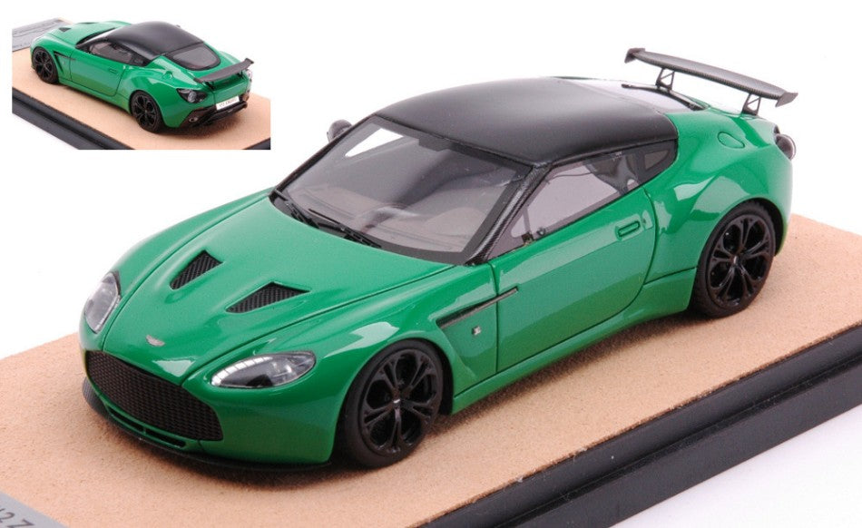 Tecnomodel - ASTON MARTIN V12 ZAGATO 2012 BRILLANT GREEN W/BLACK ED.LIM.PCS 10 1:43 - Cod. TMDMI52AU