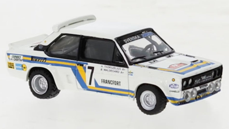 Brekina - FIAT 131 ABARTH NR.7 SVENSKA FIAT MONTE CARLO B.VALDEGAARD 1:87 - Cod. BRE22661