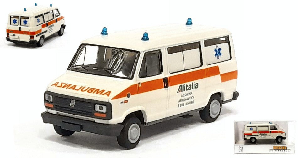 Brekina - FIAT DUCATO BUS AMBULANZA ALITALIA 1:87 - Cod. BRE34910