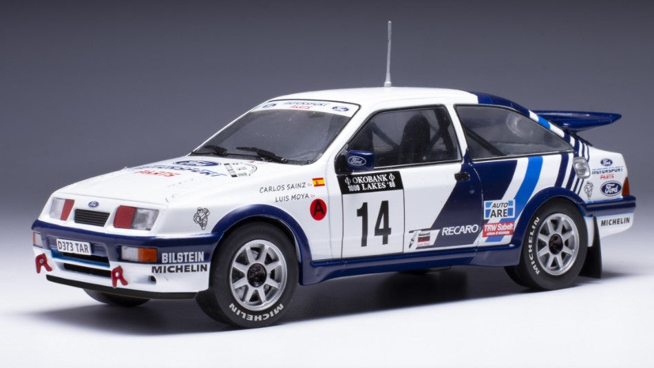 Ixo Model - FORD SIERRA RS COSW.N.14 1000 LAKES RALLY 1988 SAINZ-MOYA 1:24 1:24 - Cod. 24RAL032A