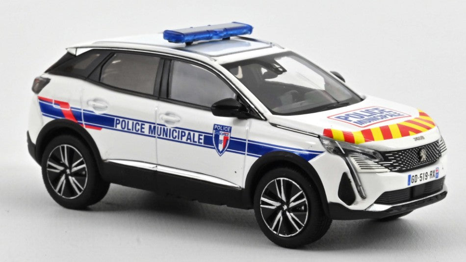 Norev - PEUGEOT 3008 2023 POLICE MUNICIPALE WITH RED & YELLOW STRIPING 1:43 - Cod. NV473949