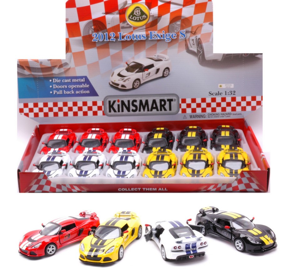 Kinsmart - LOTUS EXIGE S 2012 COL.ASS.cm 12,5 1:32 - Cod. KT5361DF