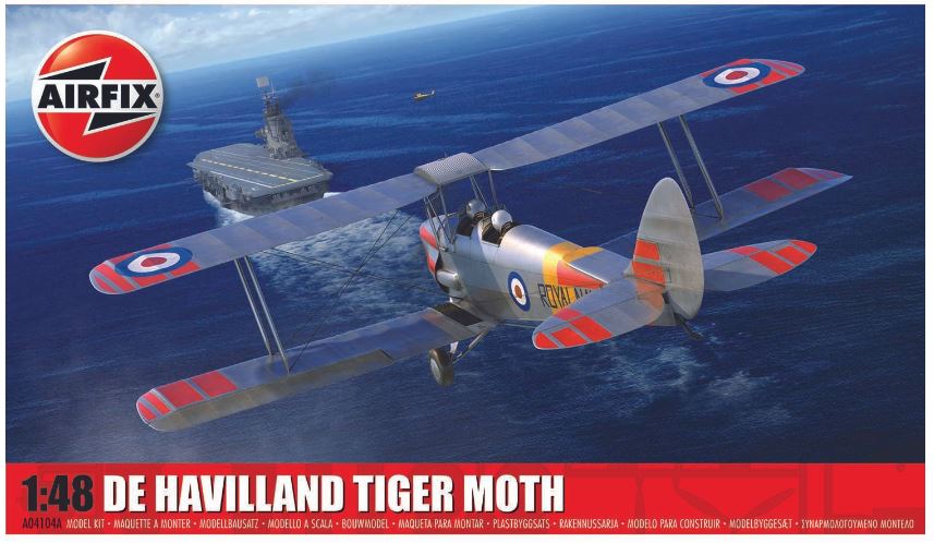 Airfix - DE HAVILLAND TIGER MOTH KIT 1:48 - Cod. A04104A