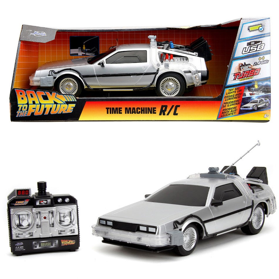 Jada Toys - DE LOREAN TIME MACHINE "BACK TO THE FUTURE I" RADIOCONTROL USB 1:18 - Cod. JADA253256004