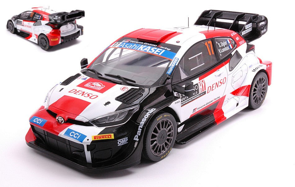 Ixo Model - TOYOTA GR YARIS N.17 RALLY MONTE CARLO 2023 OGIER-LANDAIS 1:18 - Cod. 18RMC152A