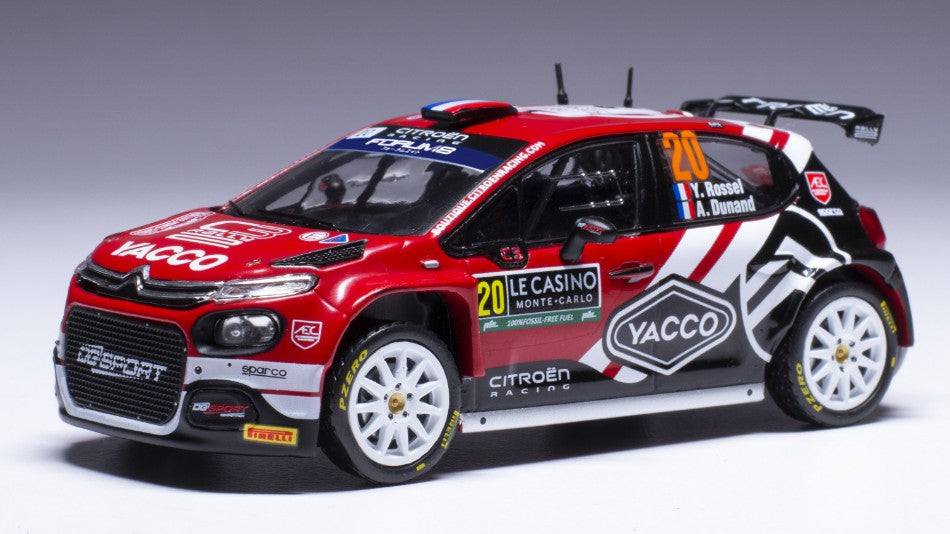 Ixo Model - CITROEN C3 RALLY 2 N.20 RALLY MONTE CARLO 2024ROSSEL-DUNAND 1:43 - Cod. RAM916