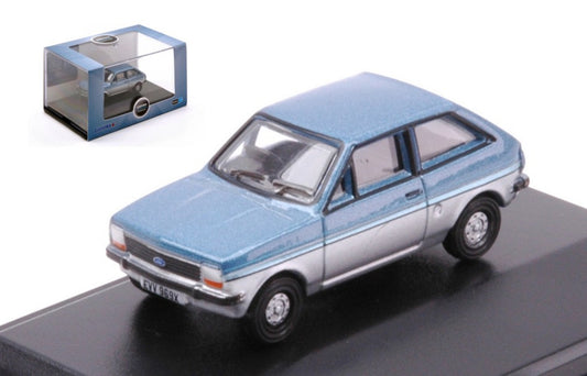 Oxford - FORD FIESTA MK1 METALLIC BLUE/SILVER 1:76 - Cod. OXF76FF007