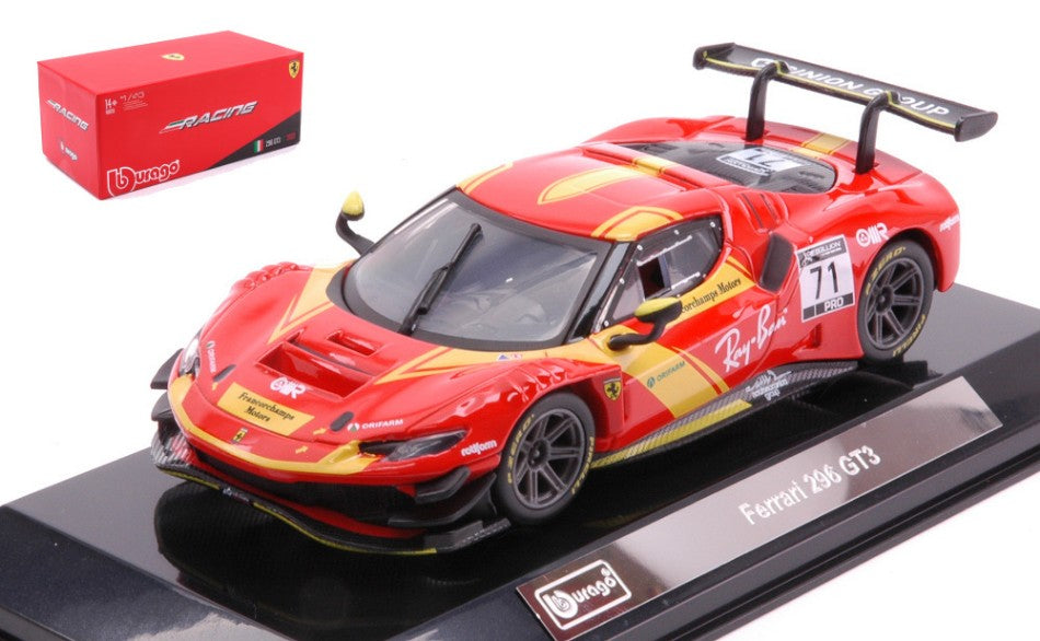 Burago - FERRARI 296 GT3 N.71 SIGNATURE 1:43 - Cod. BU36313
