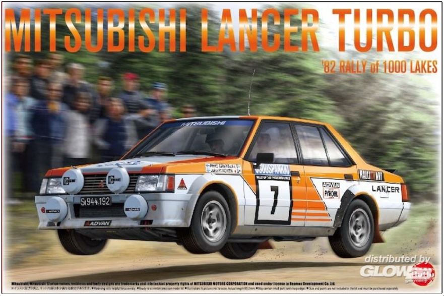 Beemax - MITSUBISHI LANCER TURBO RALLY 1000 LAKES 1982 KIT 1:24 - Cod. BMX24018