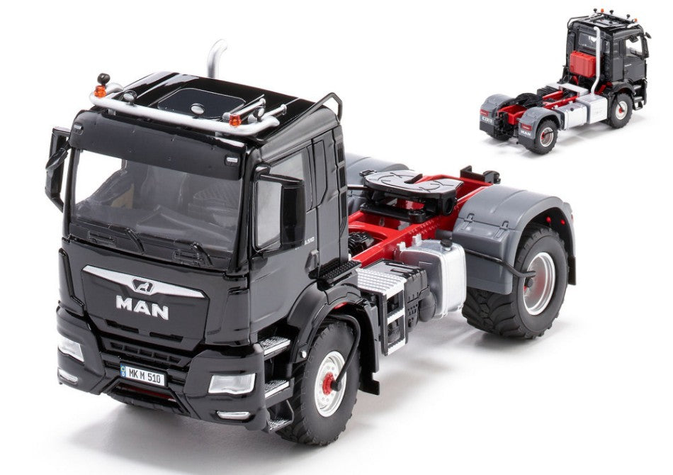 Wiking - MAN TGS 18.510 4x4 BL 2-AXLE -TRUCK BLACK 1:32 - Cod. WK17077651