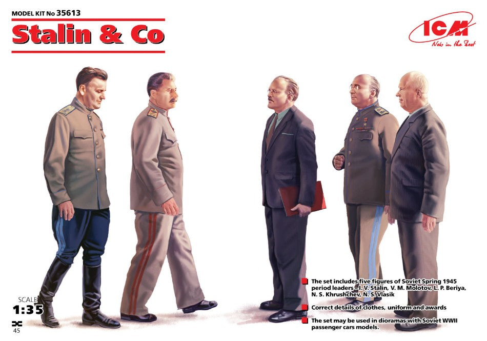 Icm - STALIN & CO. 5 FIGURES KIT 1:35 - Cod. ICM35613
