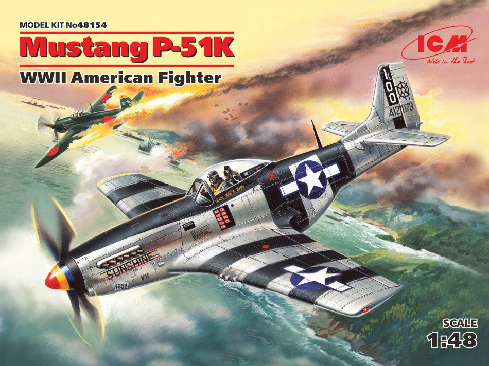 Icm - MUSTANG P-51K WWII AMERICAN FIGHTER KIT 1:48 - Cod. ICM48154