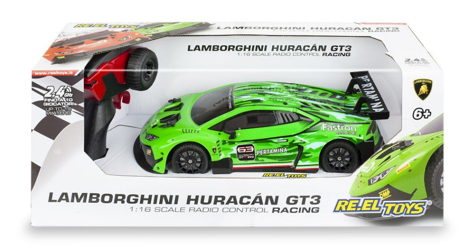 Re.el.toys - LAMBORGHINI HURACAN GT3 GREEN RADIOCOMANDO 1:18 - Cod. RE2236GR