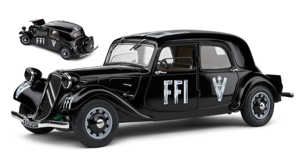 Solido - CITROEN TRACTION 7 FFI 1944 BLACK 1:18 - Cod. SL1800908