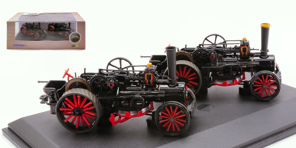 Oxford - TRATTORI FOWLER BB1 PLOUGHING ENGINE x 2 MASTER & MISTRESS 1:76 - Cod. OXF76FBB006