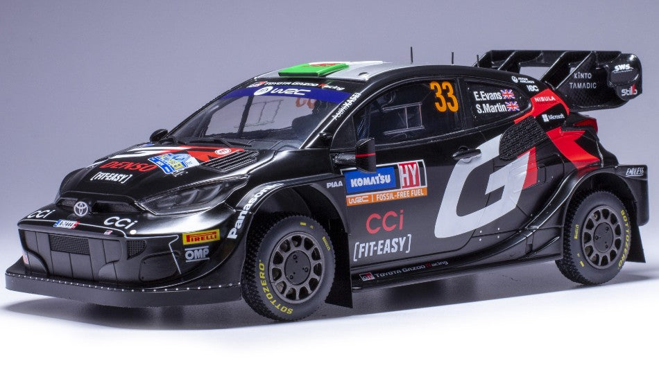 Ixo Model - TOYOTA YARIS WRC N.33 RALLY SWEDEN 2024 EVANS-MARTIN 1:18 - Cod. 18RMC200