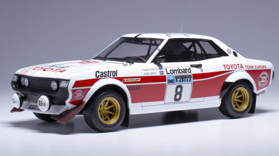 Ixo Model - TOYOTA CELICA 2000 GT N.8 RAC RALLY 1977 MIKKOLA-HERTZ 1:18 - Cod. 18RMC189A