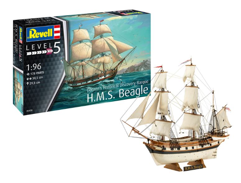 Revell - H.M.S. BEAGLE DARWIN'S HISTORICAL DISCOVERY KIT 1:96 - Cod. RV05458