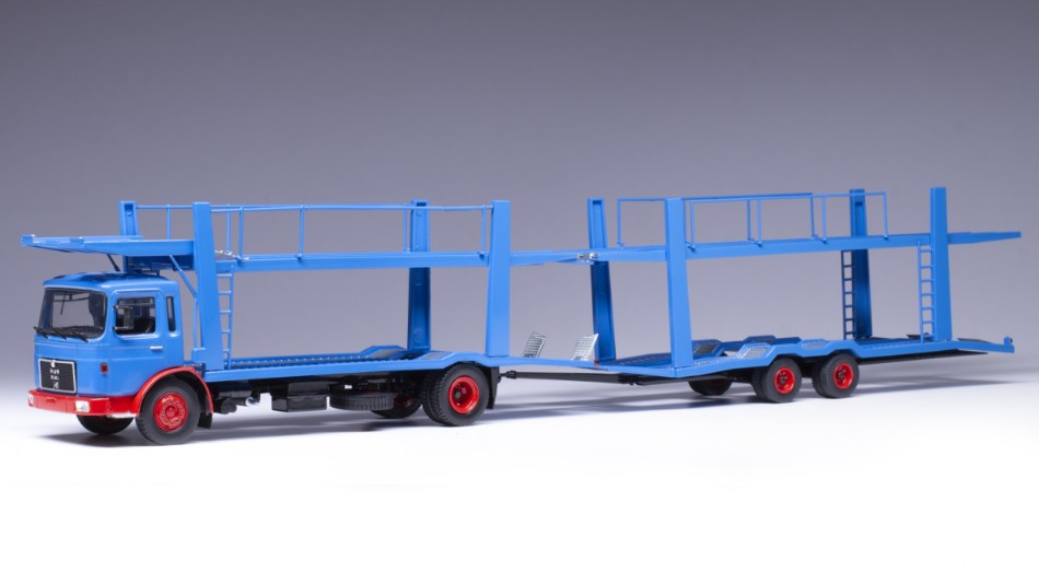Ixo Model - MAN AUTOTRANSPORTER 1970 BLUE 1:43 - Cod. TTRX034