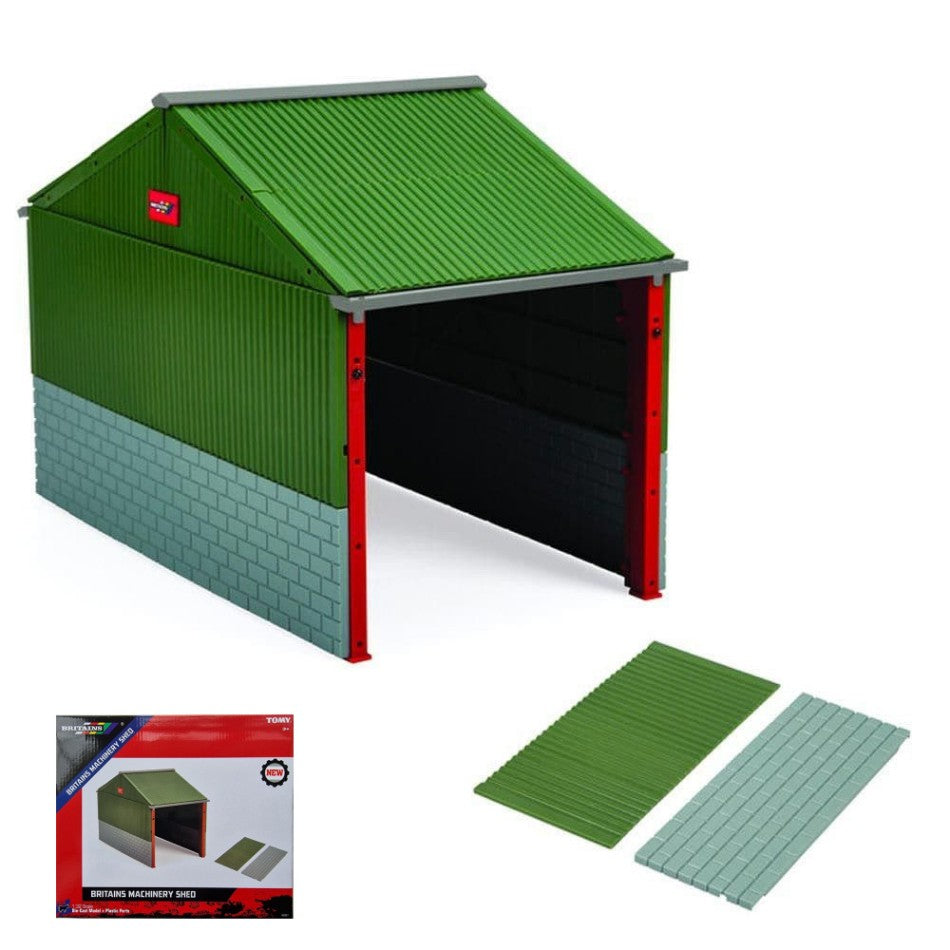 Britains - RICOVERO MACCHINE BRITIANS MACHINERY SHED 1:32 - Cod. LC43357
