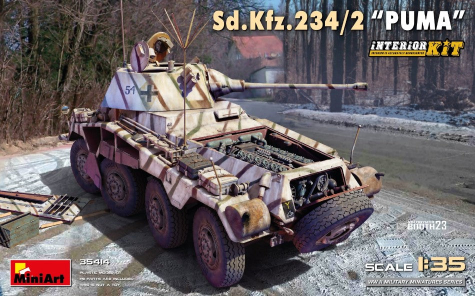 Miniart - Sd.Kfz.234/2 PUMA INTERIOR KIT 1:35 - Cod. MIN35414