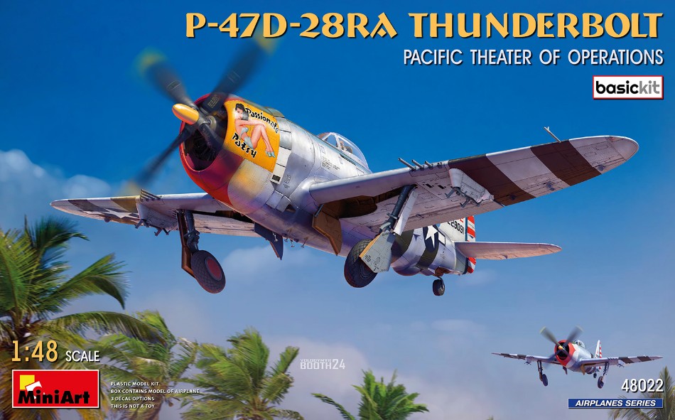 Miniart - P-47D-28RA THUNDERBOLT PACIFIC THEATER OF OPERATIONS KIT 1:48 - Cod. MIN48022