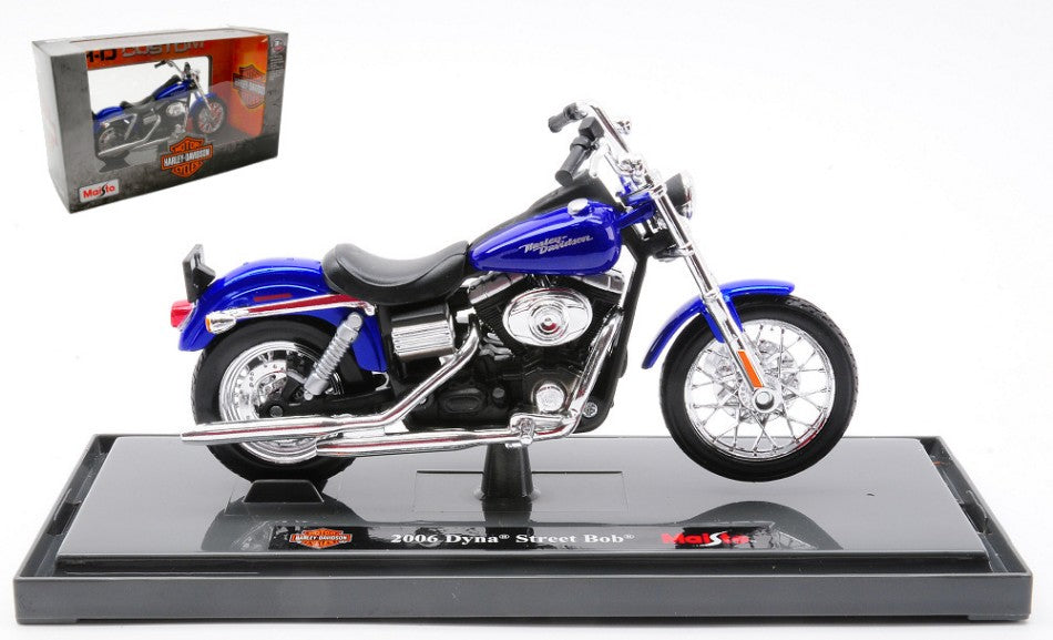 Maisto - HARLEY DAVIDSON DYNA STREET BOB 2006 BLUE 1:18 - Cod. MI23103