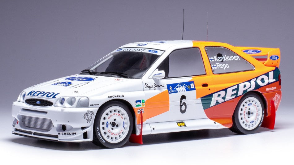 Ixo Model - FORD ESCORT WRC N.6 AKROPOLIS RALLY 1997 KANKKUNEN-REPO 1:18 - Cod. 18RMC172B