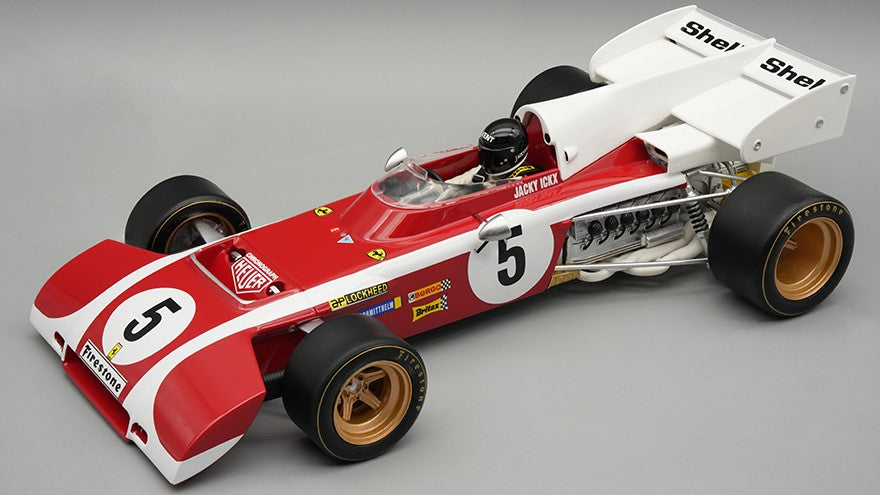 Tecnomodel - FERRARI 312 B2 SOUTH AFRICA GP 1972 J.ICKX C/VETRINA E PILOTA 1:18 - Cod. TMD18321D